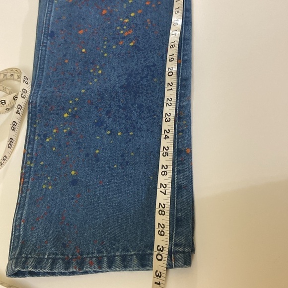 APC PAINT SPLATTERED DUNGAREE, WITH ADJUSTABLE STRAPS. WAIST-41,HIP-45 - Picture 12 of 16